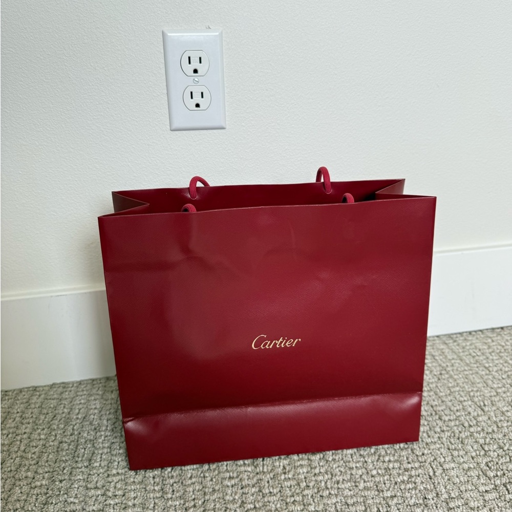 Cartier Red Shopping Bag